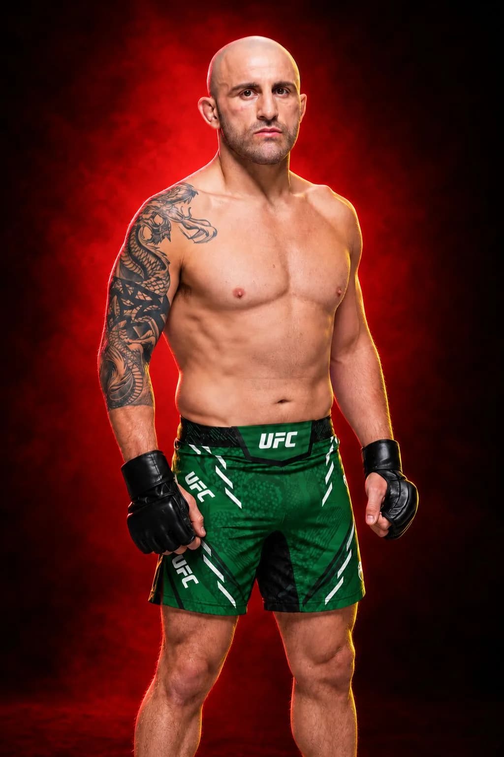 Alexander Volkanovski listo en la esquina roja