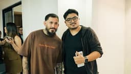 Marlos Vera junto a Kevin Moreno
